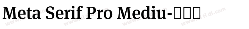 Meta Serif Pro Mediu字体转换